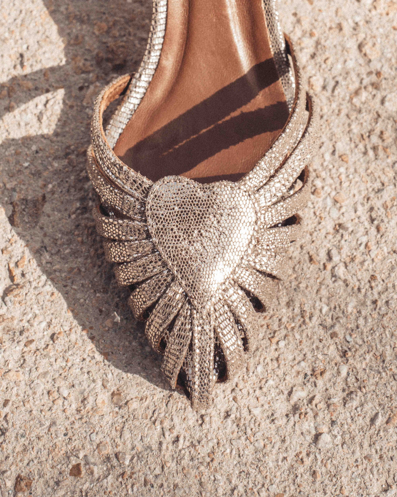 Keesha Champagne Slingback heel