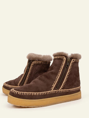 Laidback London Setsu Brown suede