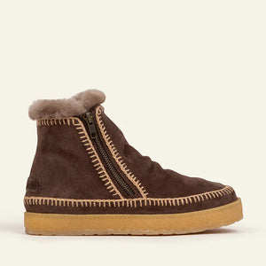 brown suede cosy lined boot