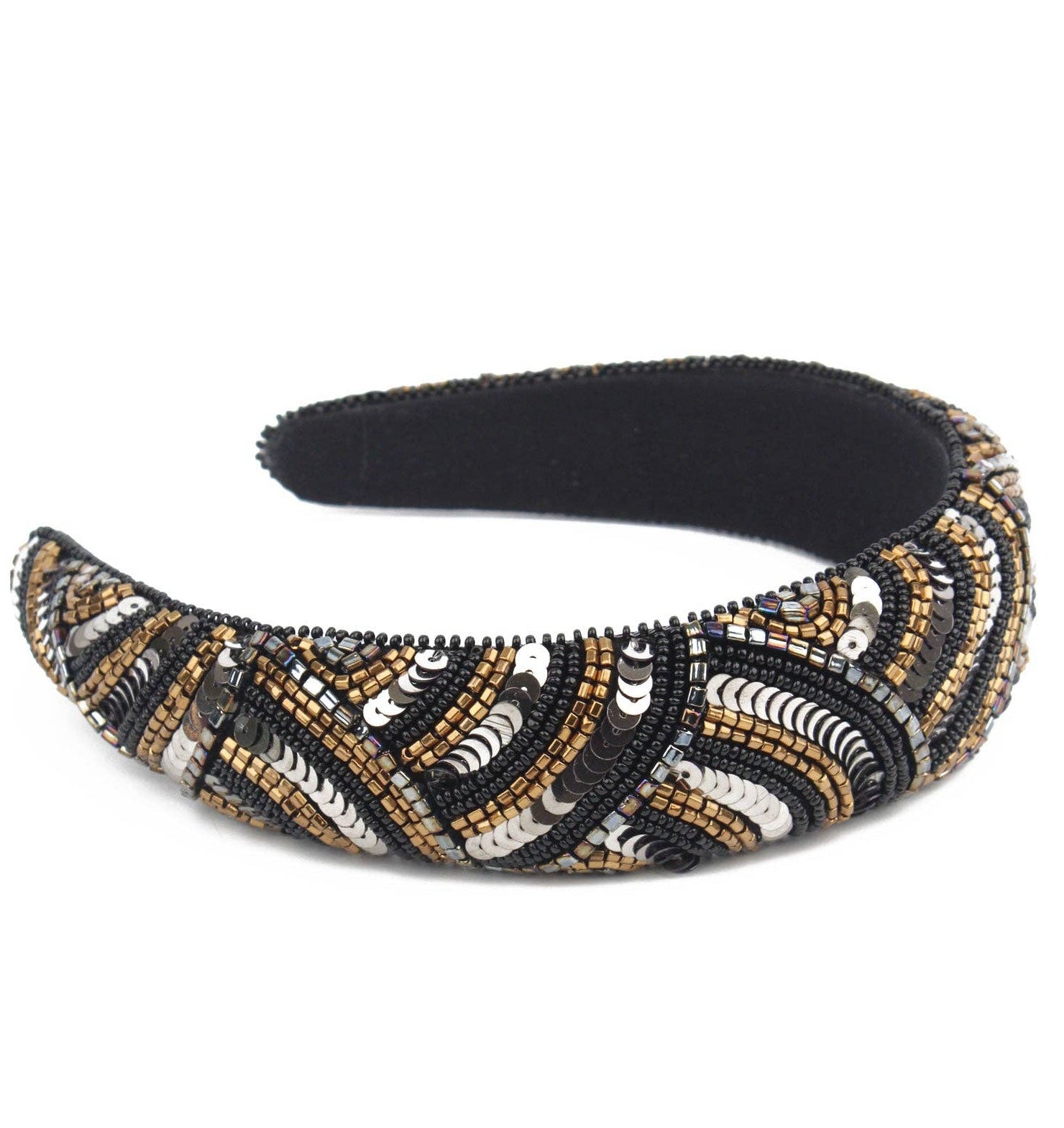 Sparkly black headband
