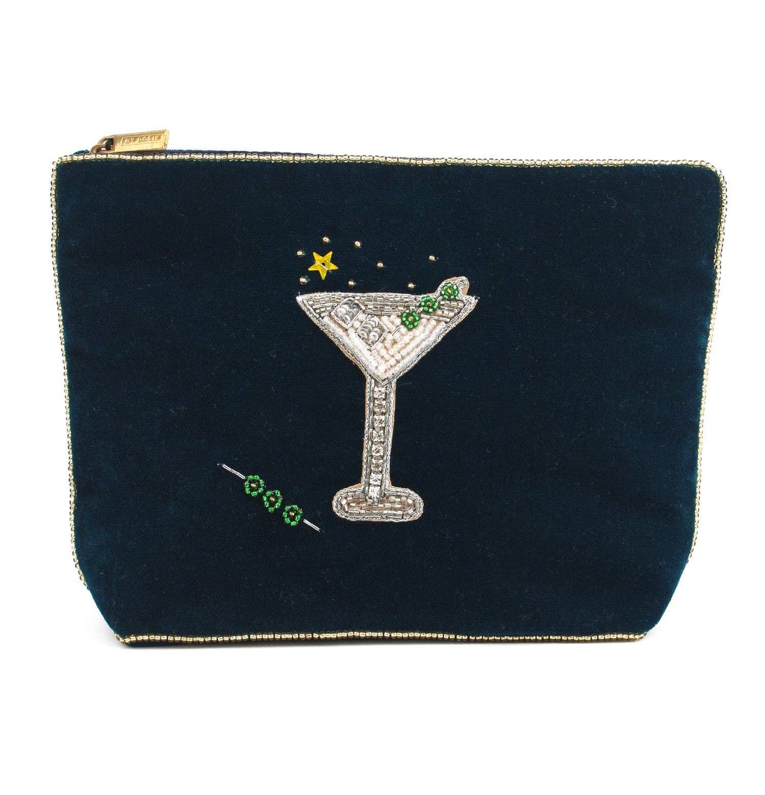 Martini velvet cosmetic bag
