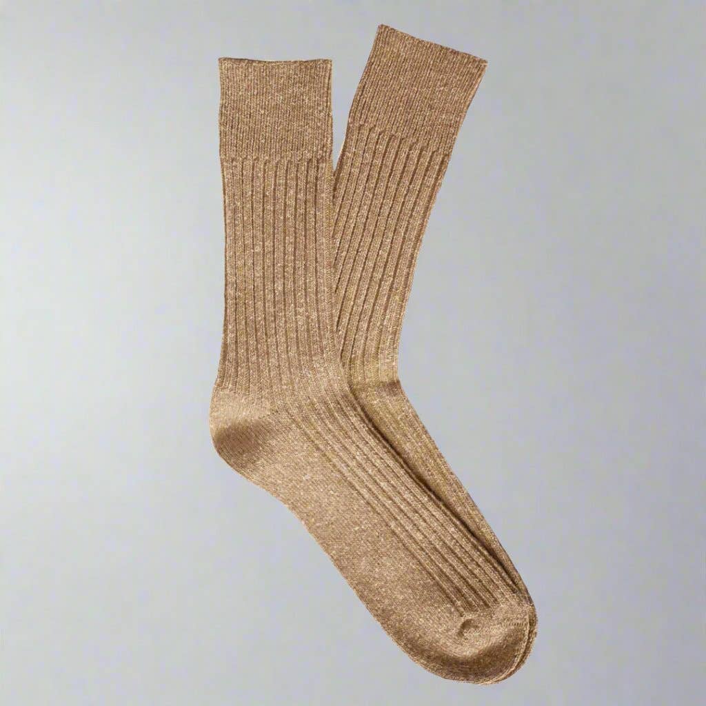 KLUE Silk and Wool beige socks