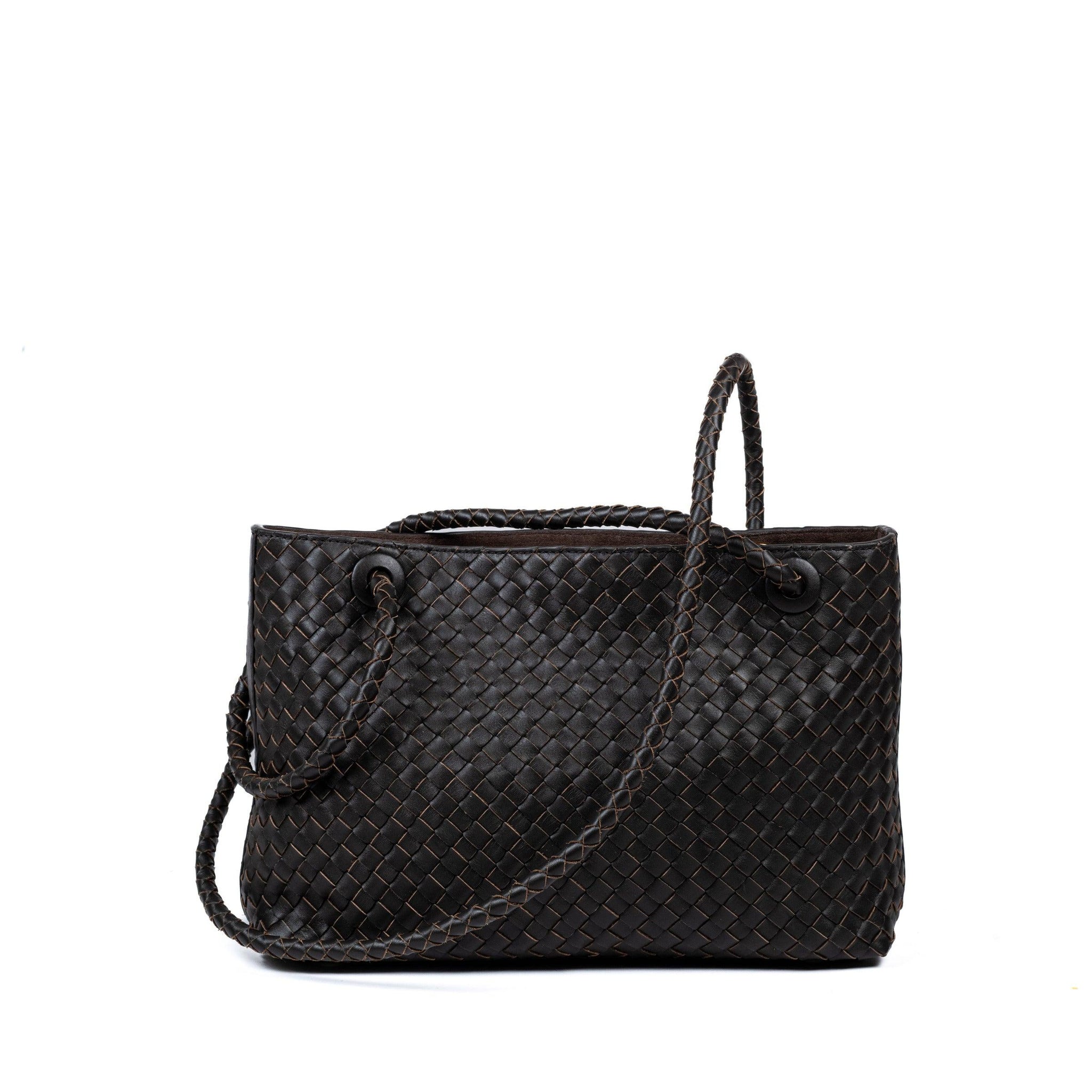 Aléo Hathern black woven tote bag - MADE THE EDIT