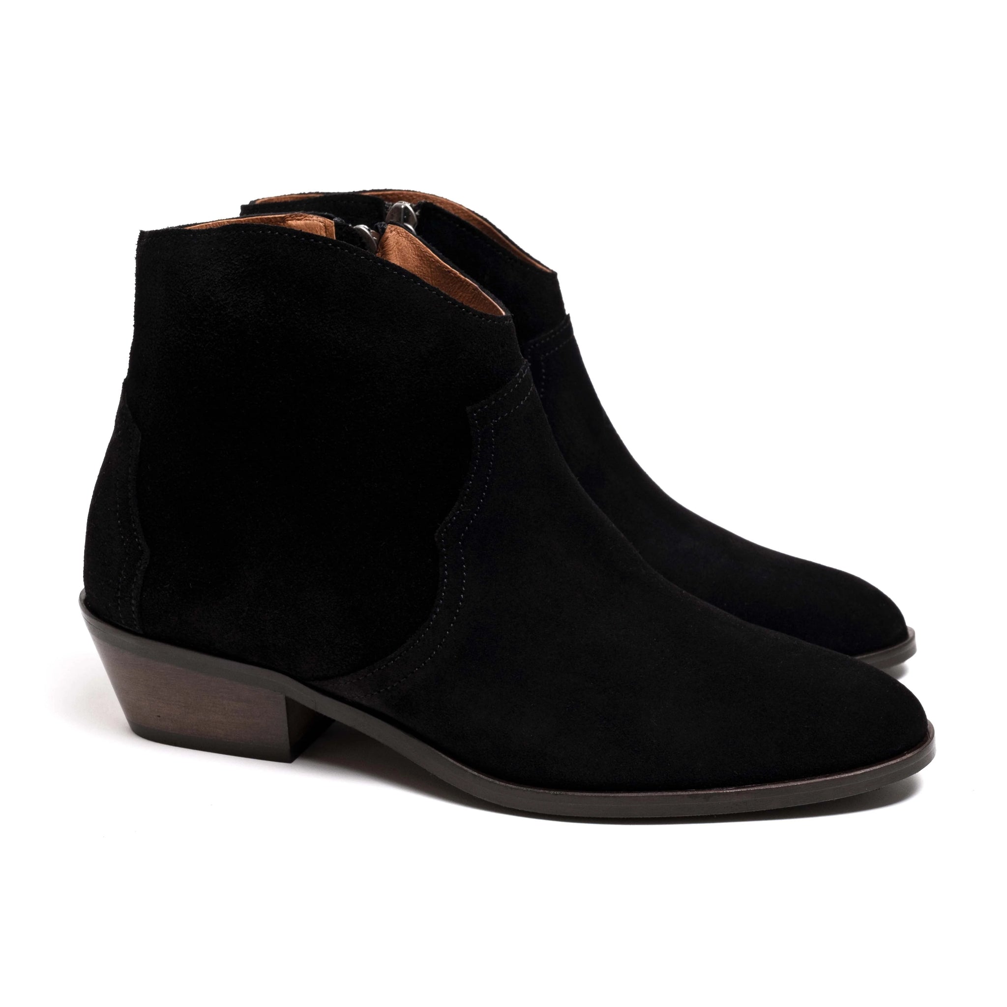 Anonymous Copenhagen Fiona Black Suede Ankle Boot