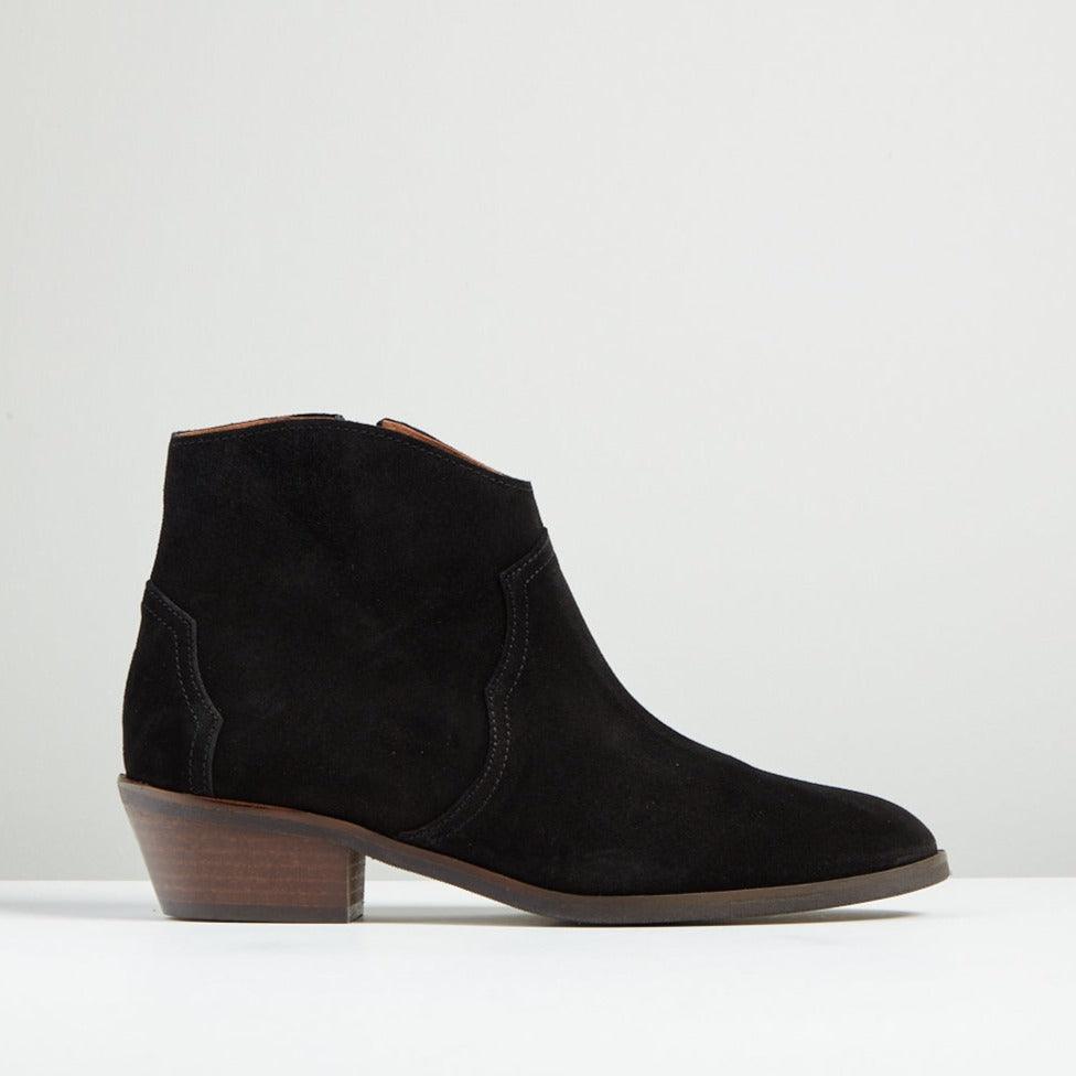 Anonymous Copenhagen Fiona Black Suede Ankle Boot - MADE THE EDIT