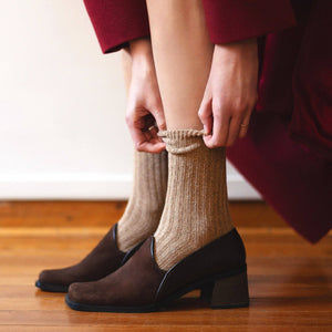 beige socks