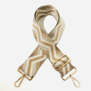 Beige cream bag strap