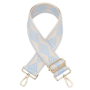 Blue diamond bag strap