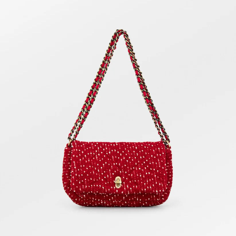 Red Boucle Hollis Bag