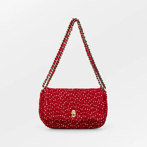 Red Boucle Hollis Bag