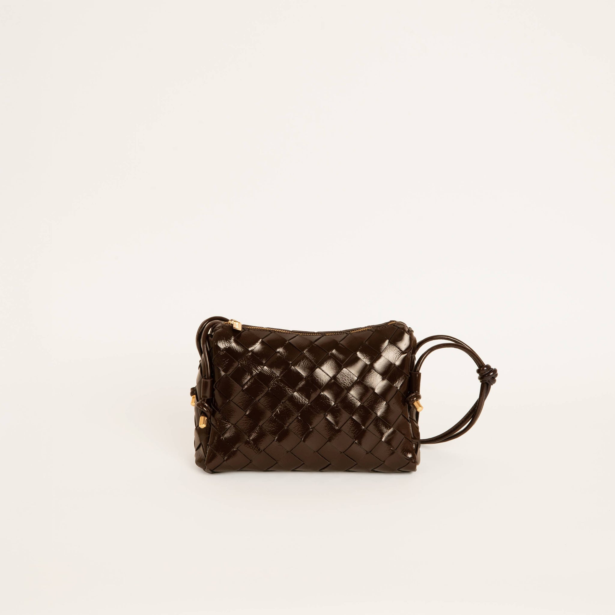 brown woven bag