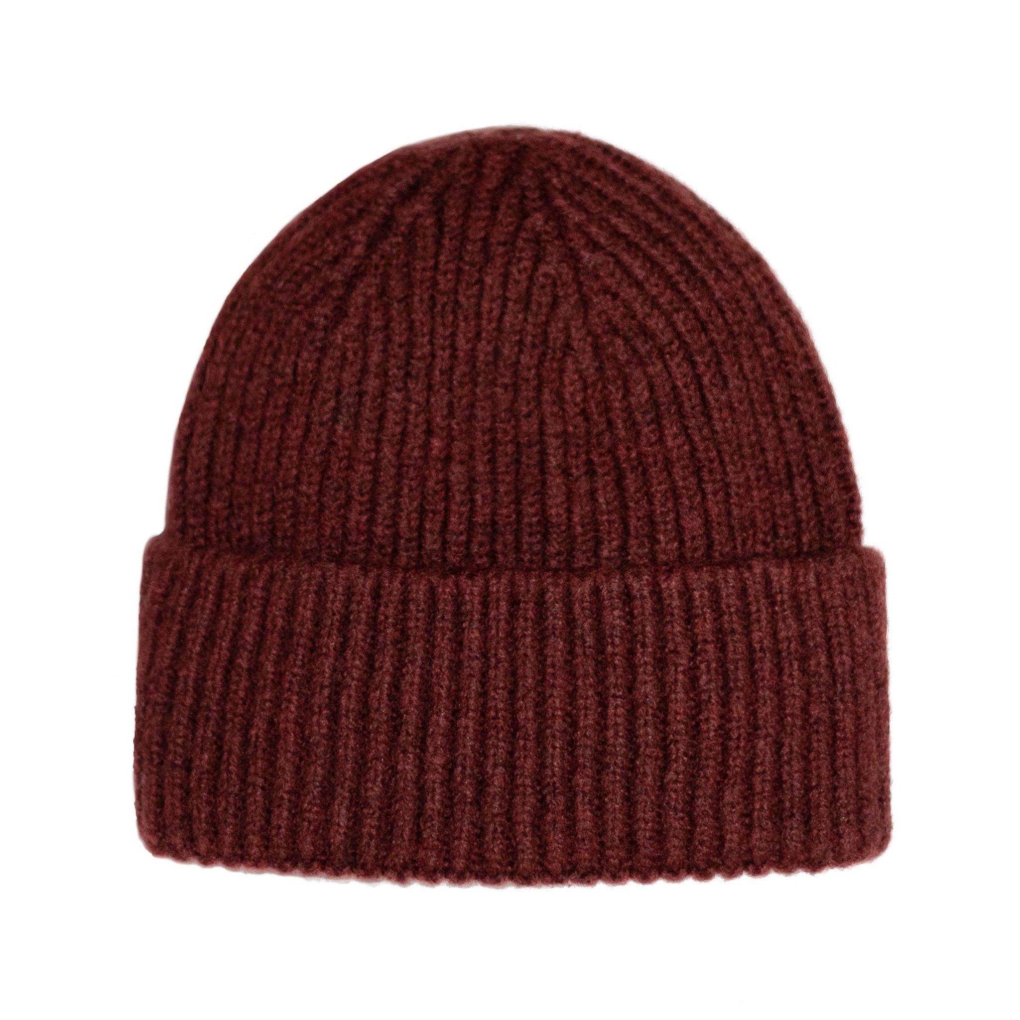 burgundy beanie hat