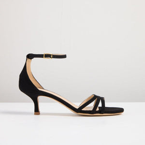 Camo Black heel sandal - MADE THE EDIT