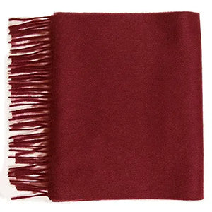 Cashmere Bordeaux Red Scarf