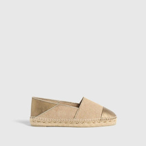 Castaner Kira sand gold espadrille flats MADE THE EDIT