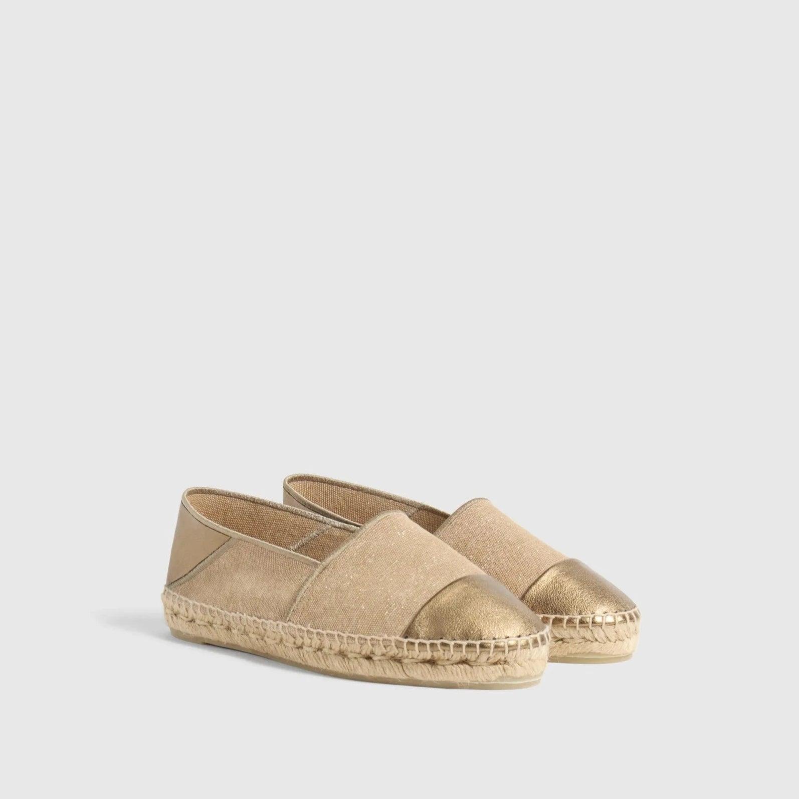 Castaner gold espadrilles discount