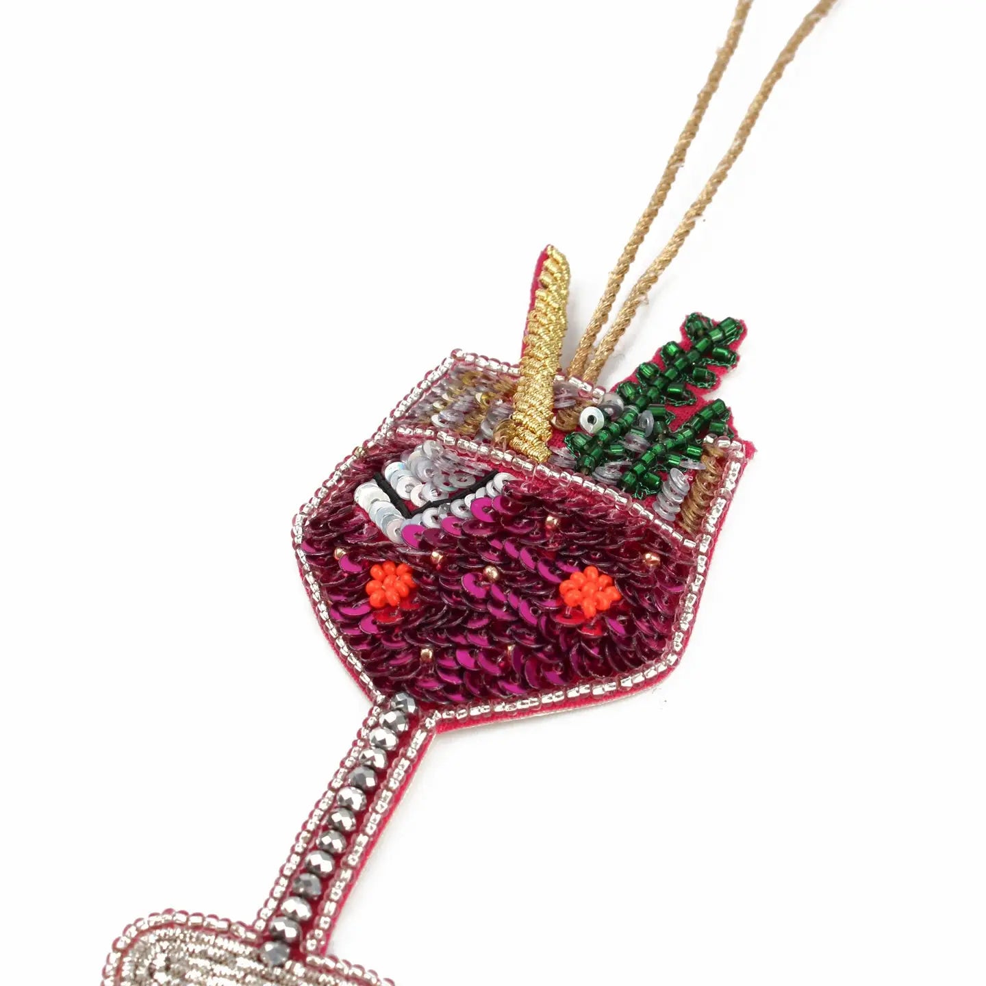 Cocktail hanging tree decoration