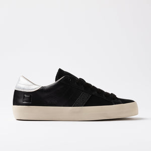 date hill low black trainer