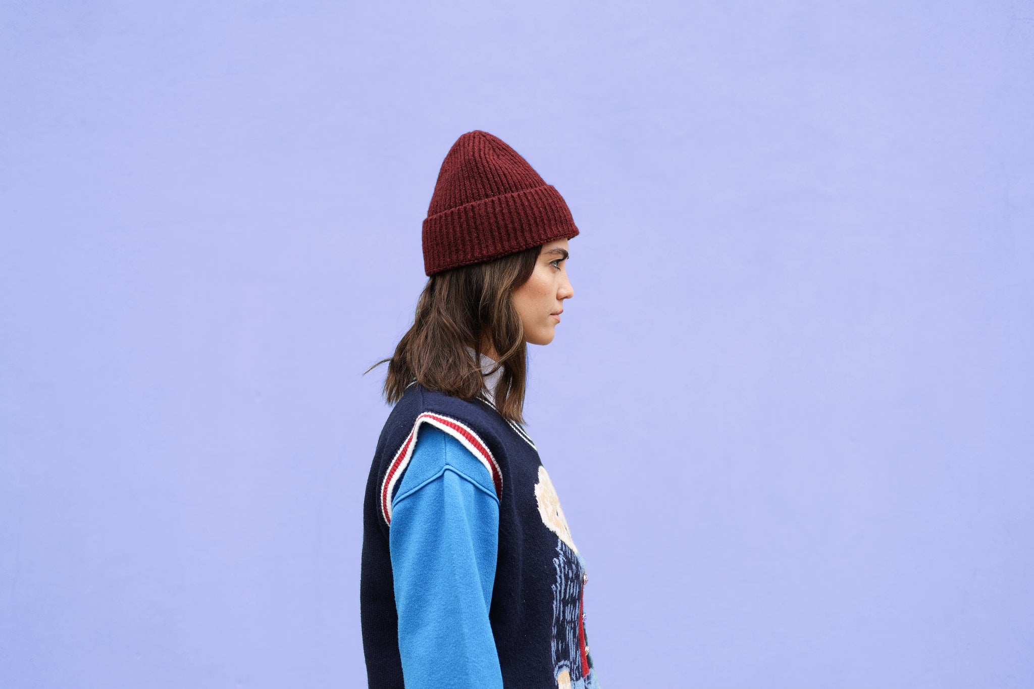 Klue Soft Burgundy Beanie