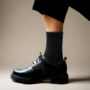 KLUE Glitter black socks