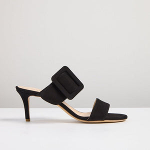 Giselle Black heel sandal - MADE THE EDIT