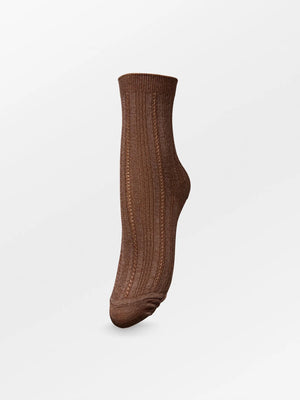 Glitter Drake Socks Brown