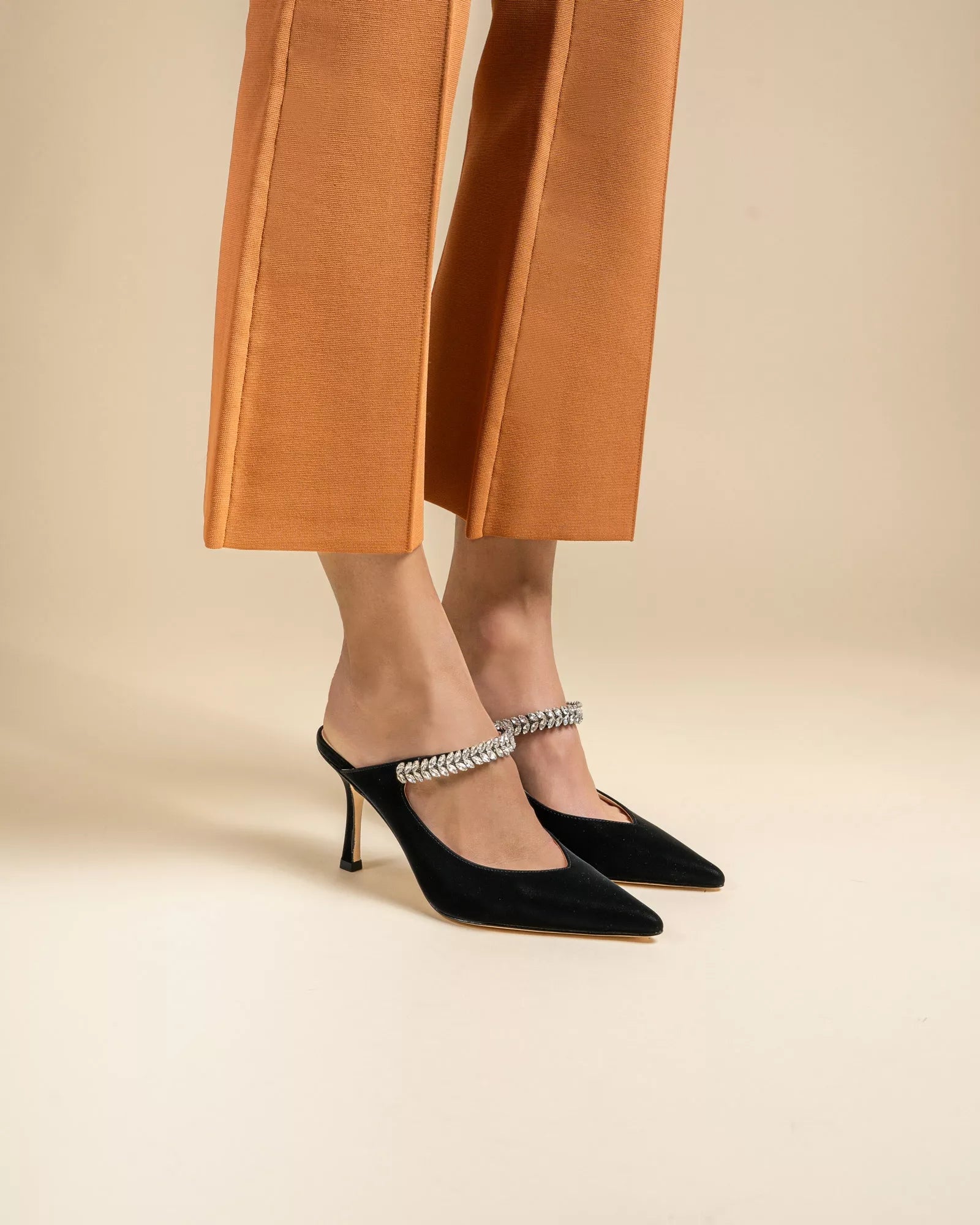 Harper Black stiletto by Diane Perreau