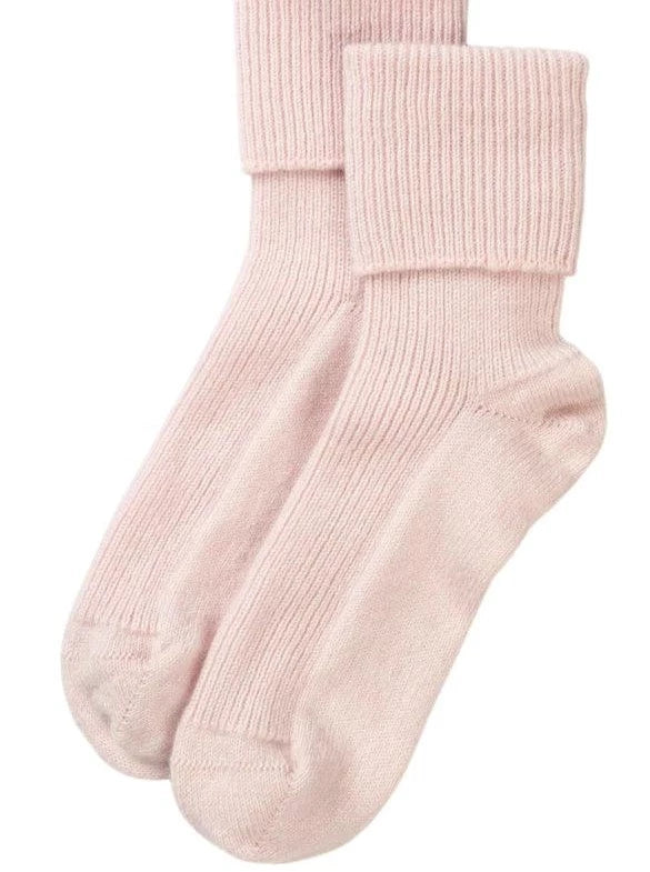 Icing Pink Cashmere Socks - MADE THE EDIT