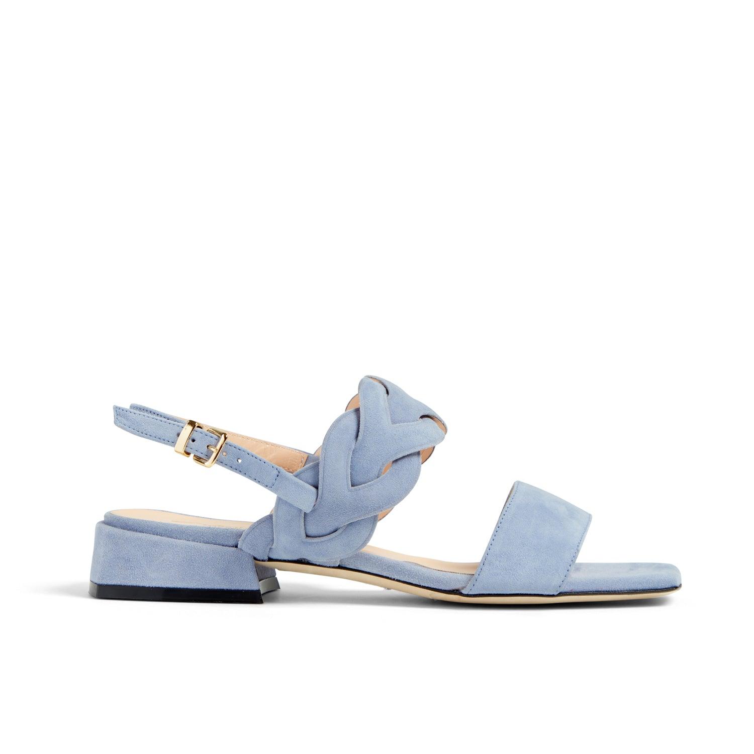 Ilaria blue flat sandal - MADE THE EDIT