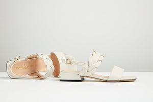 Ilaria flat cream sandal - MADE THE EDIT