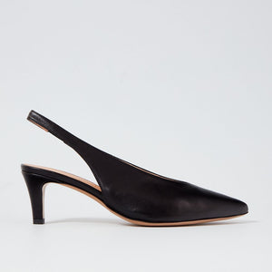 Black slingback heel