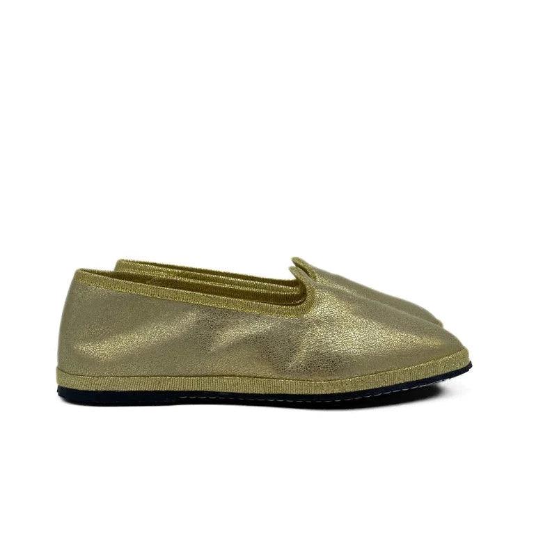 Le Orsine soft gold slipper - MADE THE EDIT