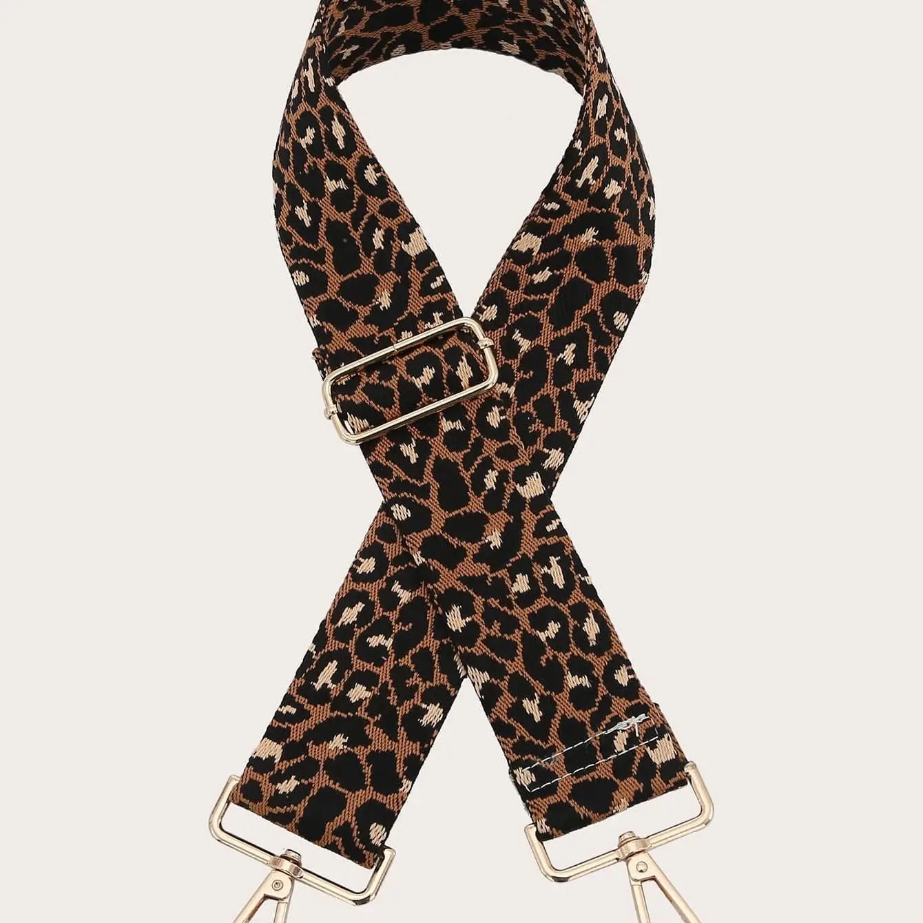 Brown Leopard bag strap