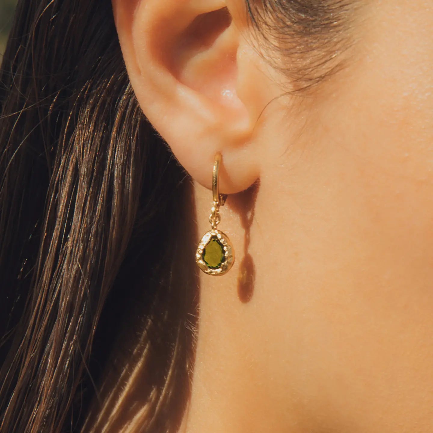 Agapée Lysia Green Crystal Earrings