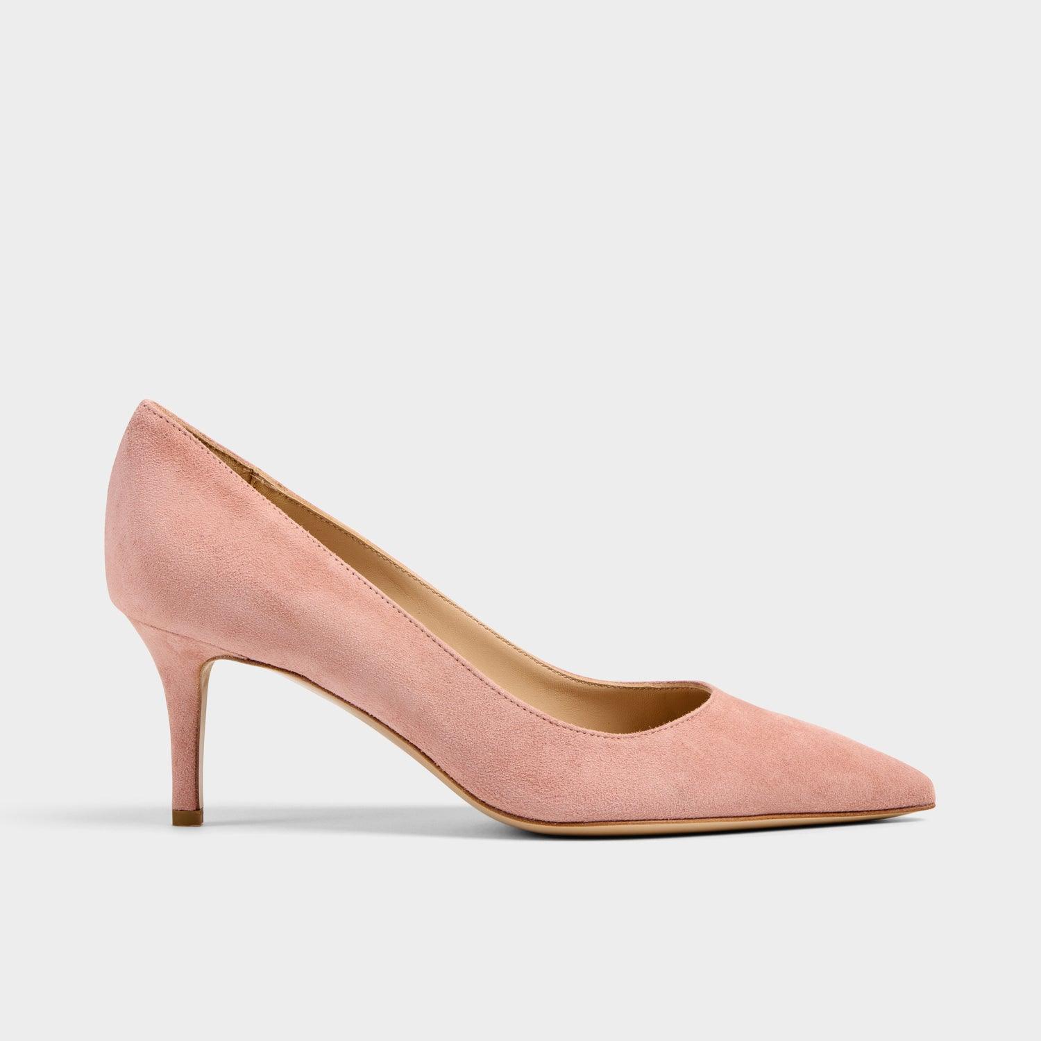 Milly Clay pink suede heel - MADE THE EDIT