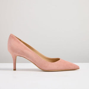 Milly Clay pink suede heel - MADE THE EDIT
