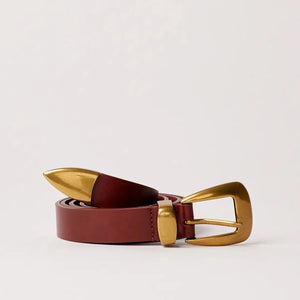 Tan leather belt