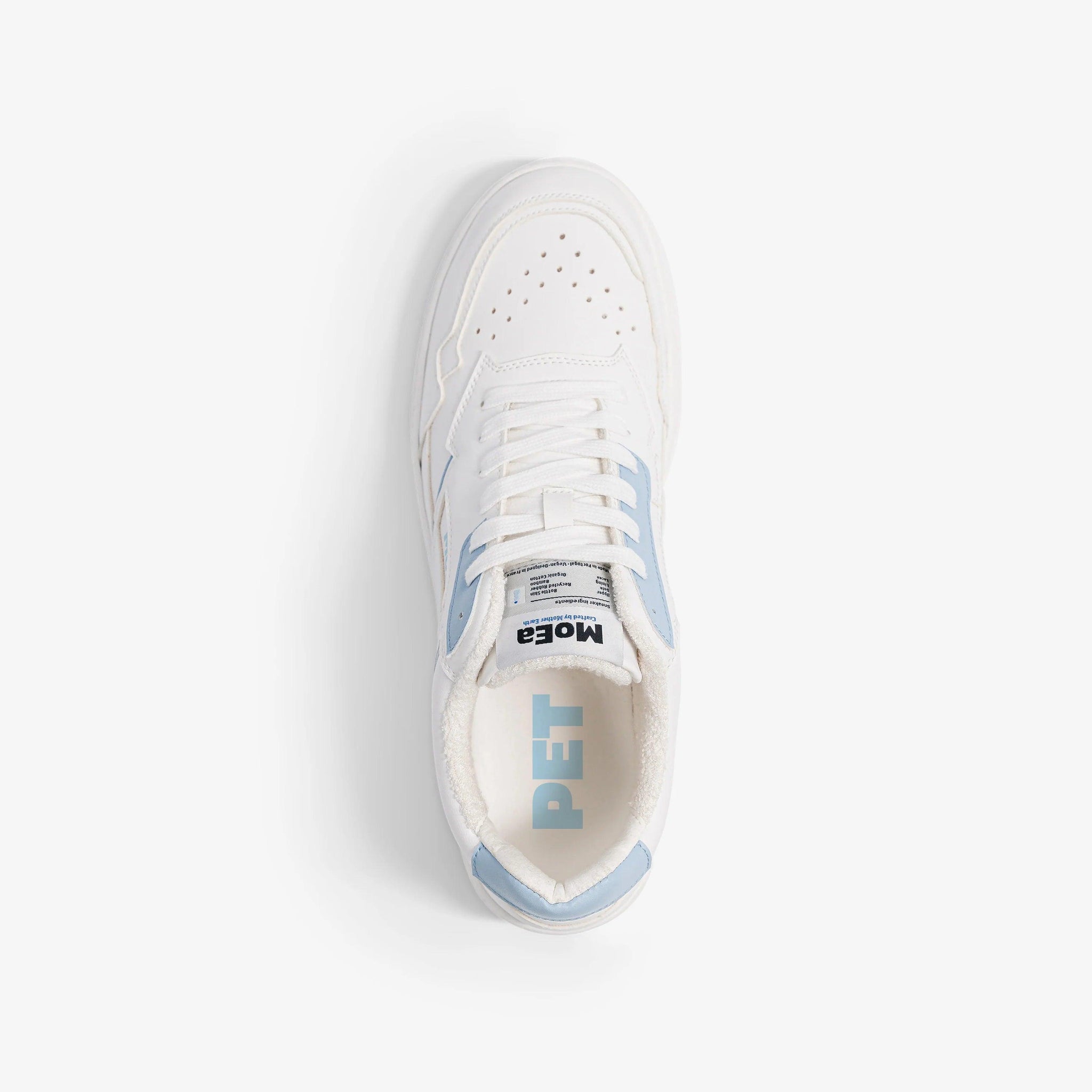 MoEa Gen1 Pet bottle Sky Blue and White trainer - MADE THE EDIT