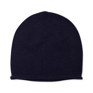 Navy Blue Cashmere Beanie - MADE THE EDIT
