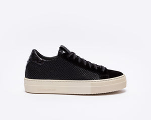P448 Thea Cheope Black Platform Trainer - MADE THE EDIT