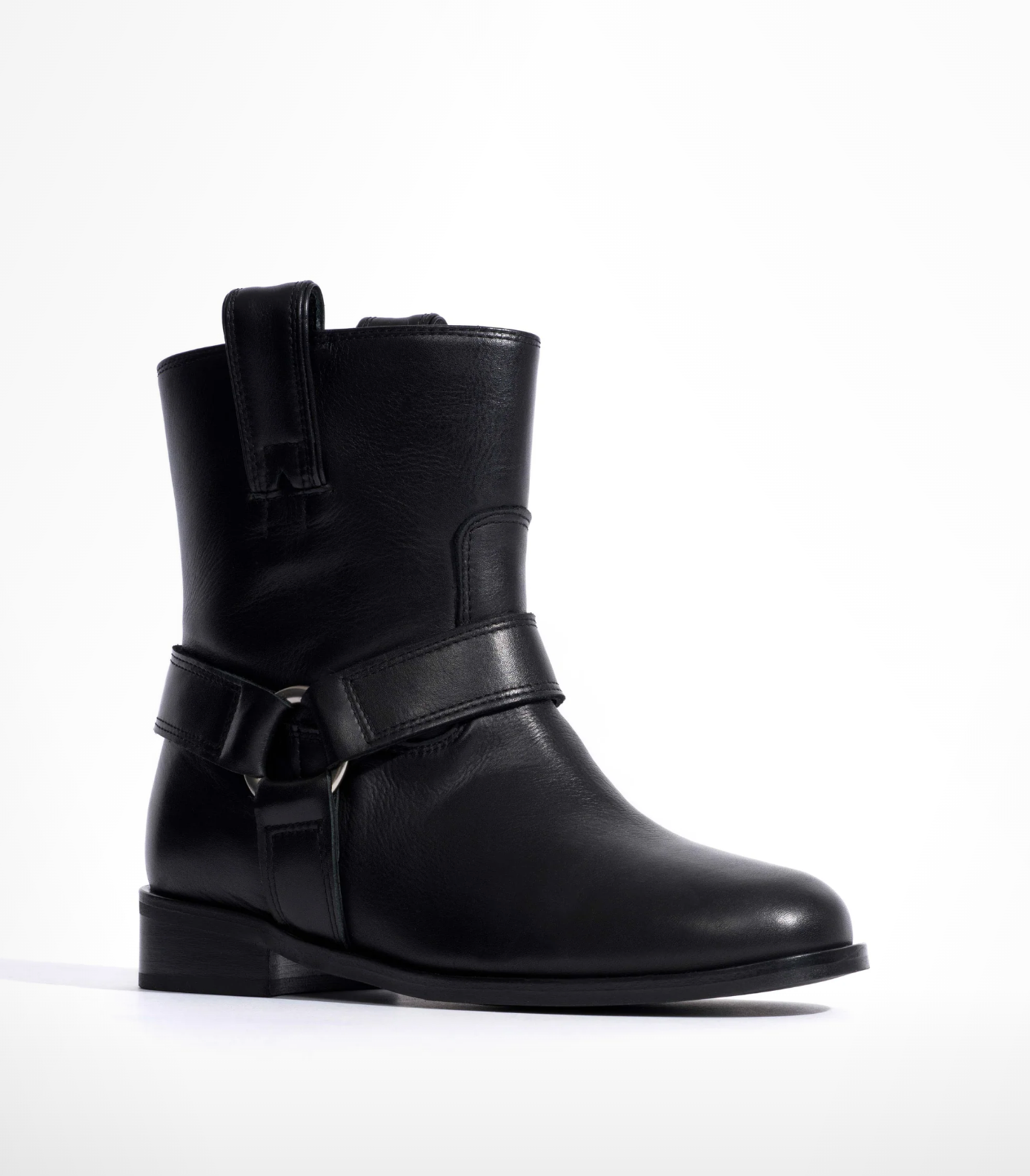 Rhider Black biker boot