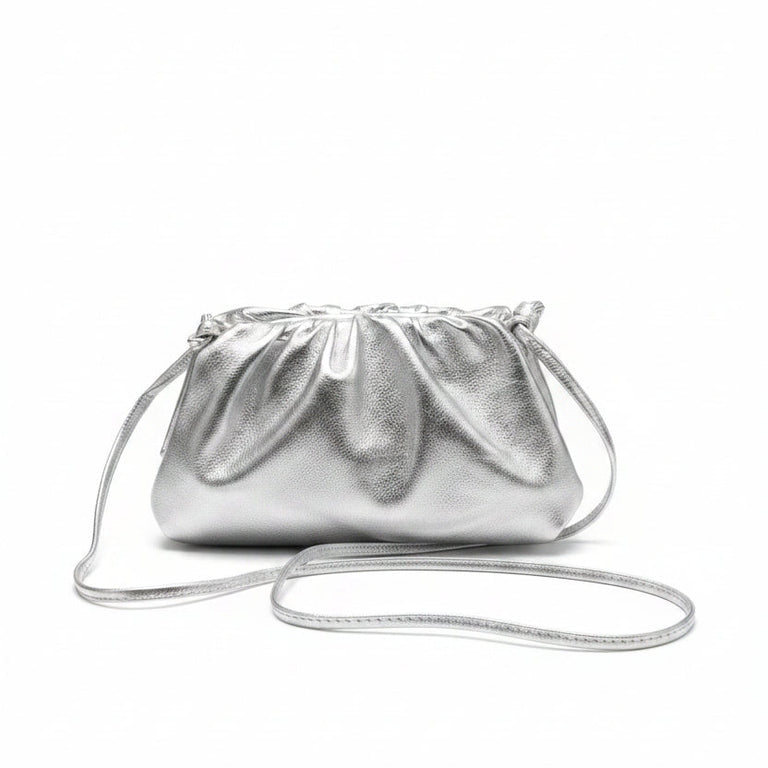 Lara silver clutch bag – MADE THE EDIT