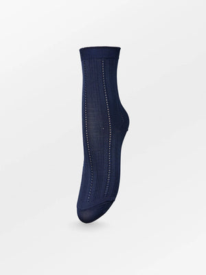 Solid Drake Socks Navy