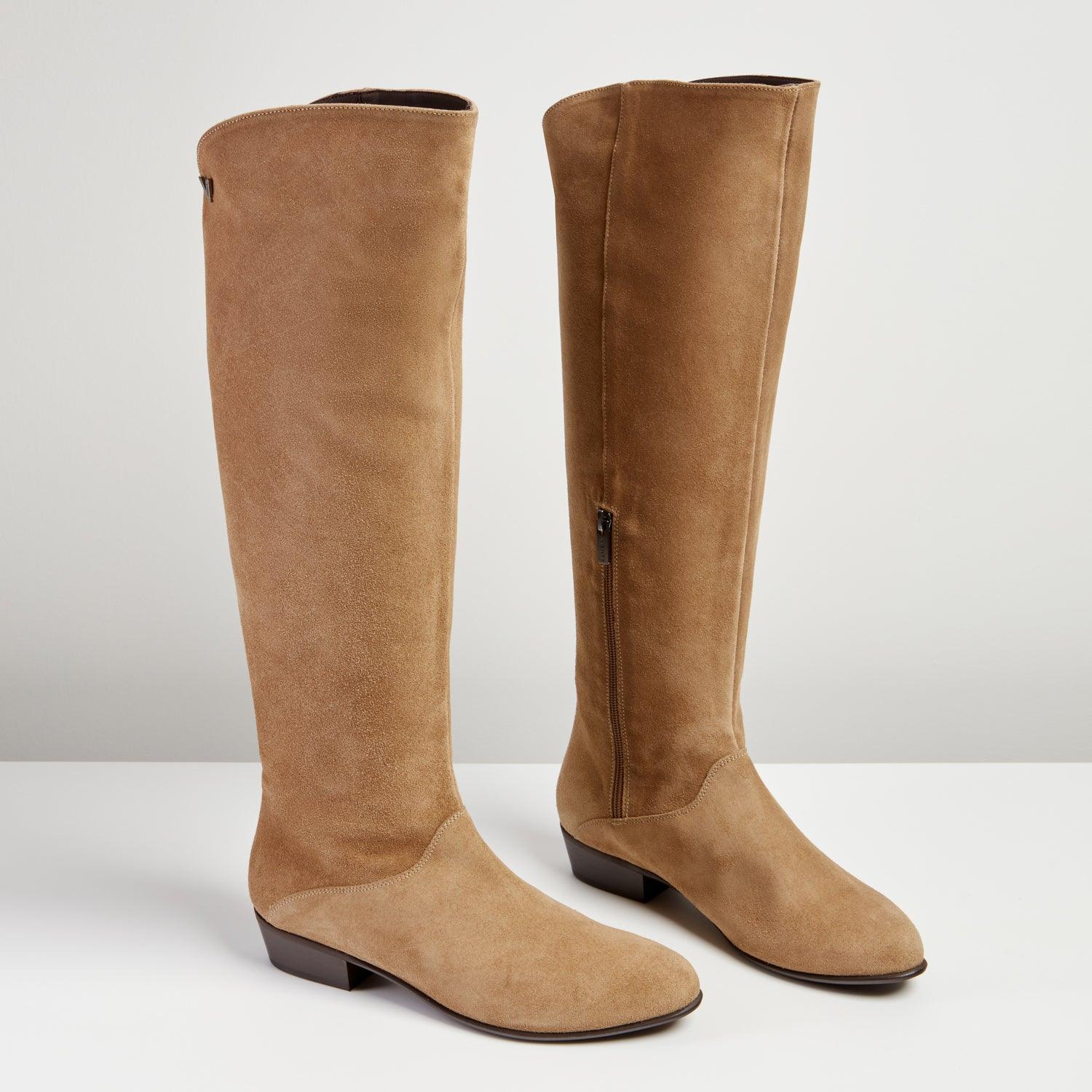 Vienty Knee High Tan Suede Boot - MADE THE EDIT