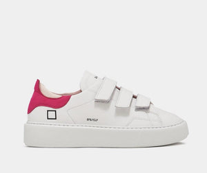D.A.T.E Sfera Calf White and Pink Trainer - MADE THE EDIT