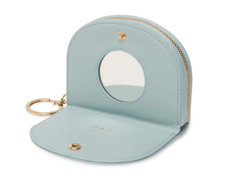 Dia Mini Mirror Wallet in Blue - MADE THE EDIT