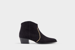 Dunn Black Suede Ankle Boot - MADE THE EDIT