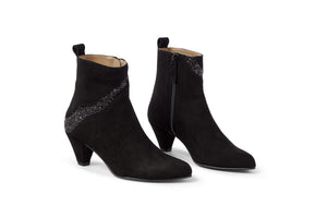 Emma Go Andrea Black Sparkle Ankle Boot - MADE THE EDIT