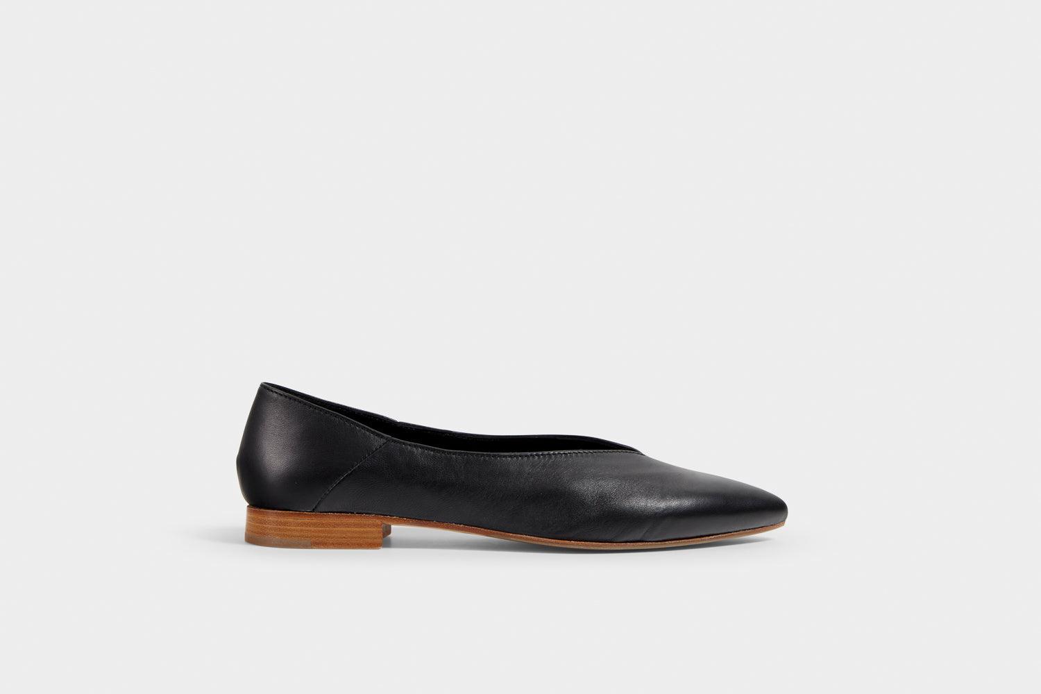 Besh black leather flat - MADE THE EDIT