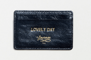 Lovely Day card holder in metallic blue - MADE THE EDIT